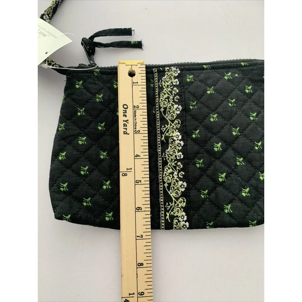 Taylor Lane Black Quilted Fabric Small Purse NWT